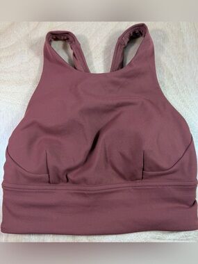 Lululemon Wunder Train Longline Bra Red Merlot Size 2